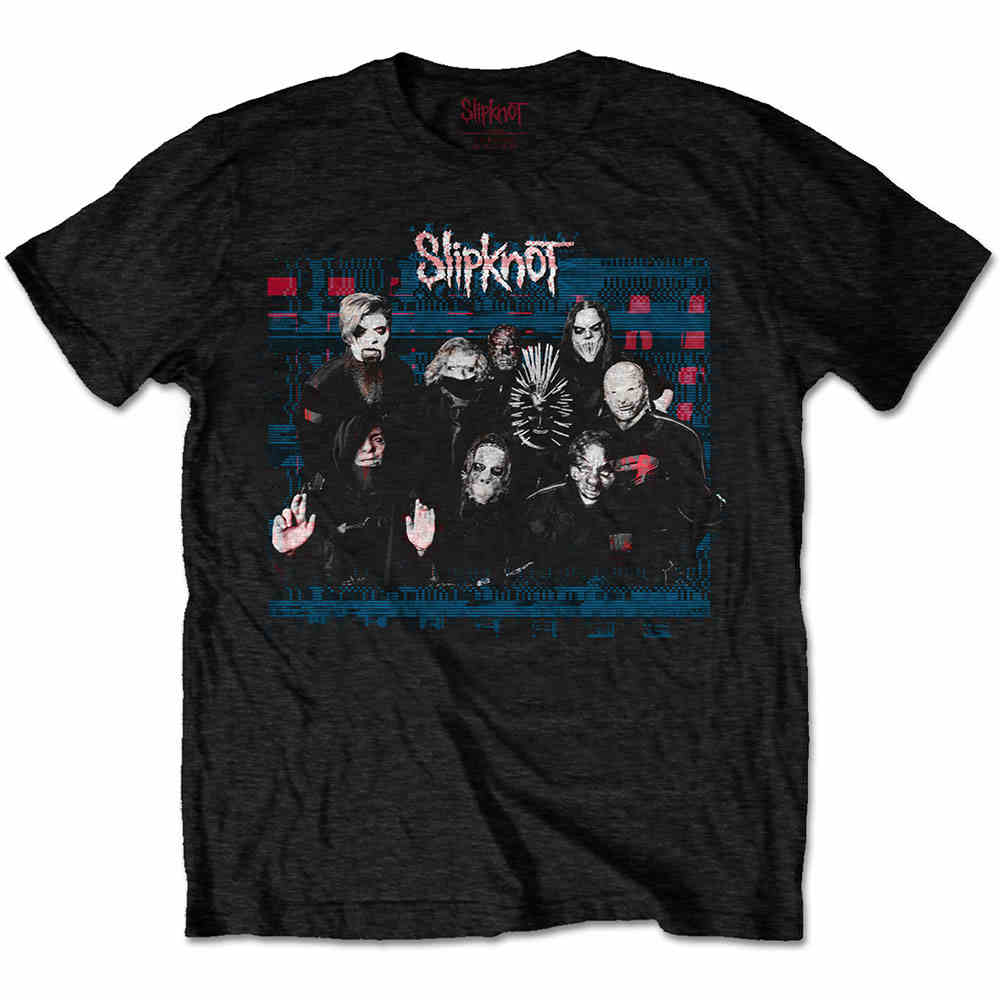 Slipknot - WANYK Glitch Group T-shirt Homme - Noir